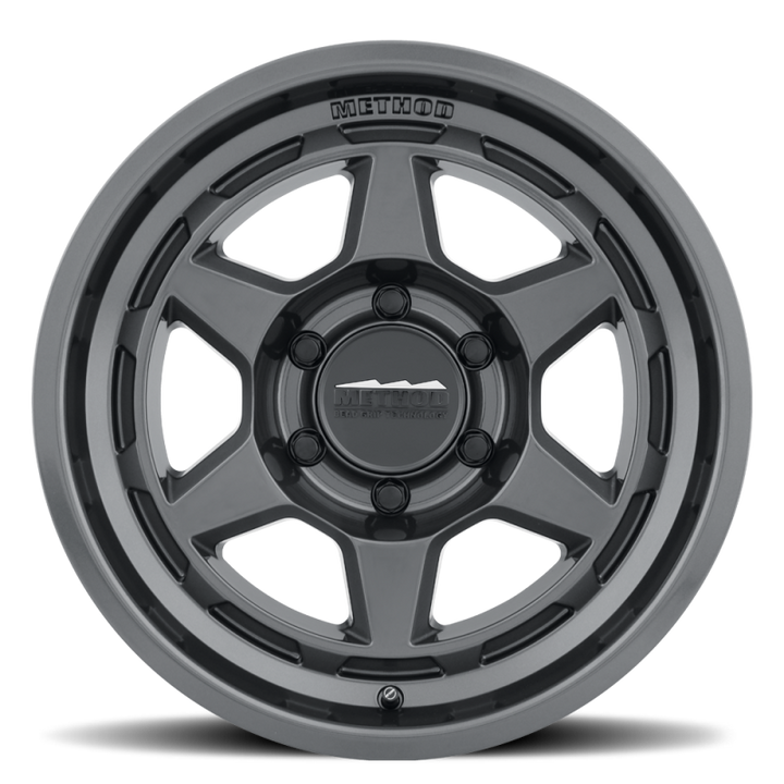 Method MR708 Bead Grip 17x8.5 / 0mm Offset / 5x5 BP / 71.5mm CB - Gloss Titanium