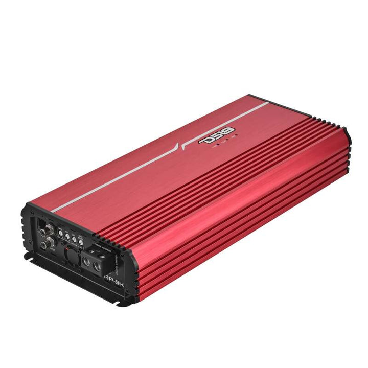 DS18 1-Channel Class D Full-Range Monoblock 8000 Watts RMS at1 ohm DPIV1/0 Terminals Included Red