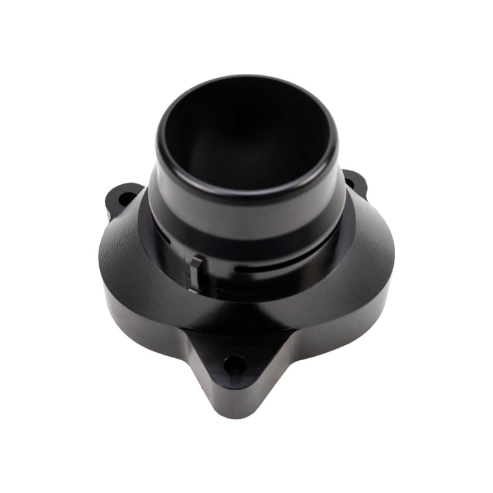 Wehrli 11-25 Ford Power Stroke 6.7L Billet Aluminum Thermostat Housing - Black Anodized