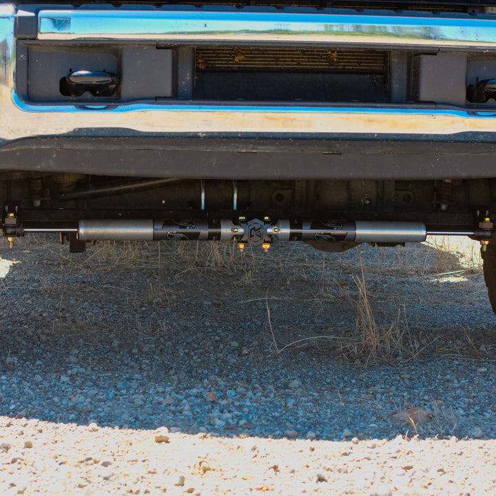 Kryptonite Dual Steering Stabilizer Kit with Fox 2.0 Shocks for 2005-2026 Super Duty F-450/F-550