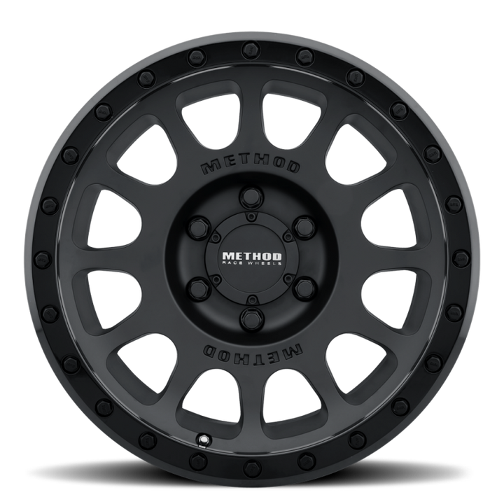 Method Wheels MR305 NV 18x9 +18mm Offset 6x135 94mm CB Matte Black - Gloss Black Lip