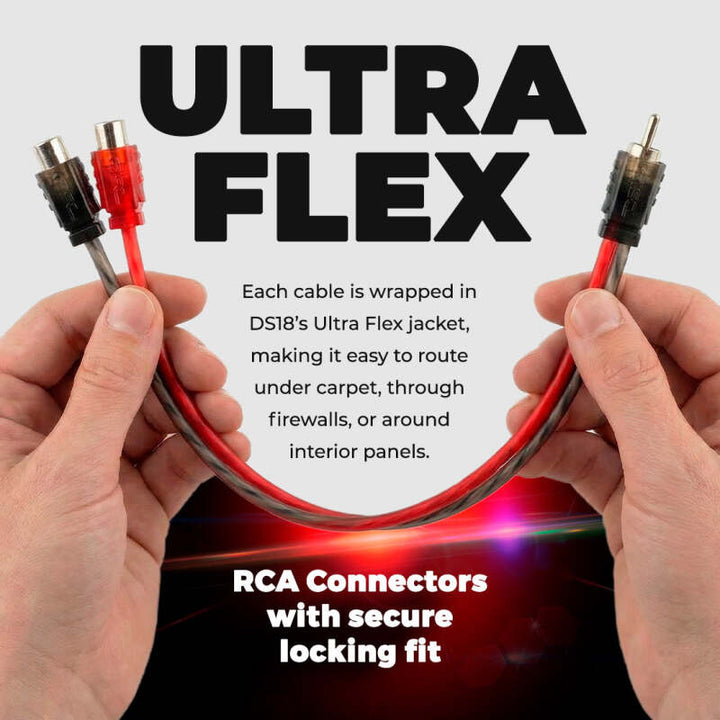 DS18 Level 1 RCA Y Connector 1 Male to 2 Female 10 x Pack