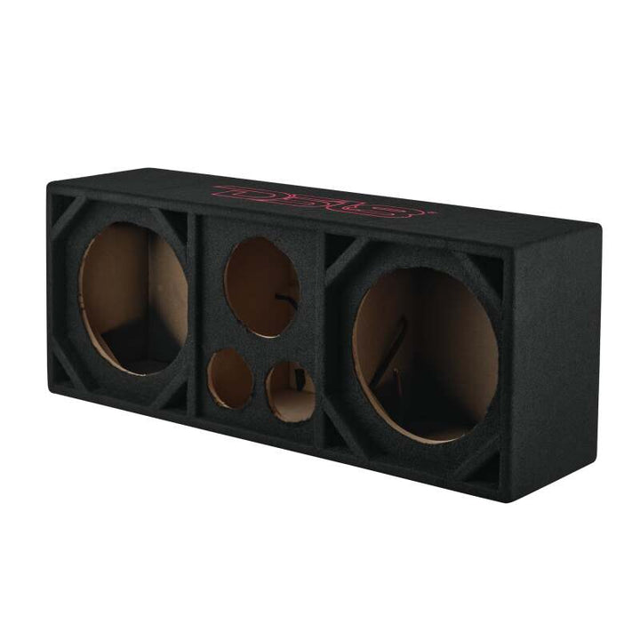 DS18 Ported Enclosure 2x 10in Mids 2x 3.6in Tweeters &amp; 1 x 5.7in Horn Diffuser -Black Carpet