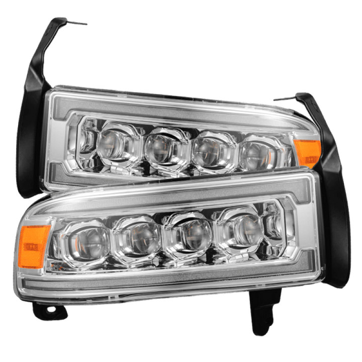 AlphaRex 94-01 Dodge Ram 1500 NOVA LED Headlights Chrome w/ Activ. Light Seq. Signal and SB DRL