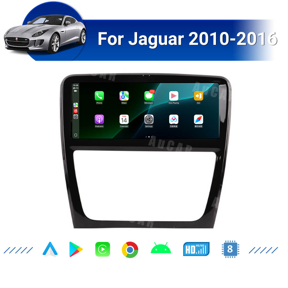AuCar Android12 Car Radio 10.25‘’ GPS Navigation For Jaguar 2010-2016 Car Multimedia Stereo Player Car Video