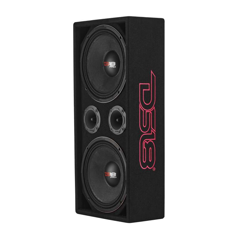 DS18 Loaded Ported Enclosure Incls PRO-X10M &amp; PRO-TWX2/FRP-1.2K4/ Cable &amp; Terminal- Black Carpet