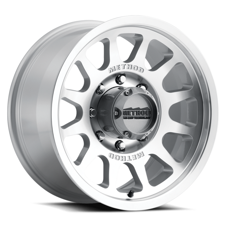 Method MR703 Bead Grip 18x9 12mm Offset 8x180 130.81mm CB - Machined Clear Coat