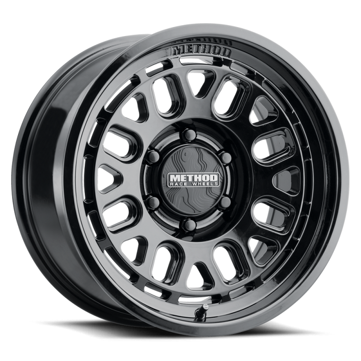 Method MR321 17x8.5 +25mm Offset 6x5.5 BP 106.25mm CB Gloss Black Wheel