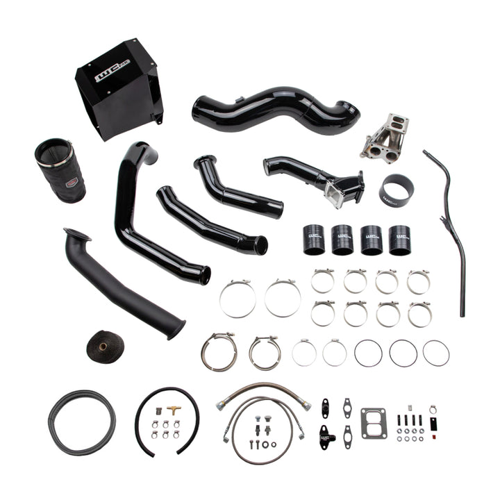 Wehrli 01-04 GM Duramax LB7 S400 Single Turbo Install Kit - Sparkle Bomber Orange