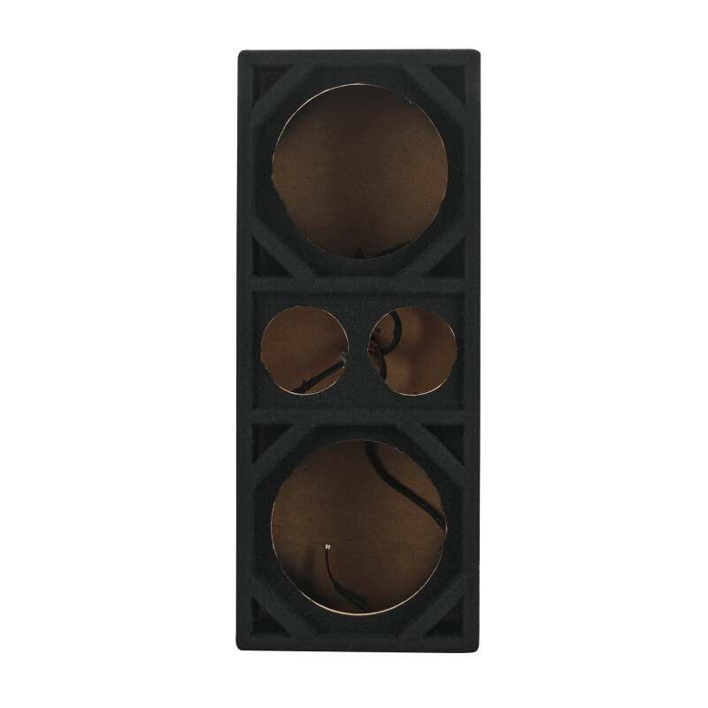 DS18 Ported Enclosure w/ 2x 8in Mids &amp; 2x 3.6in (Not Included)- Black Carpet