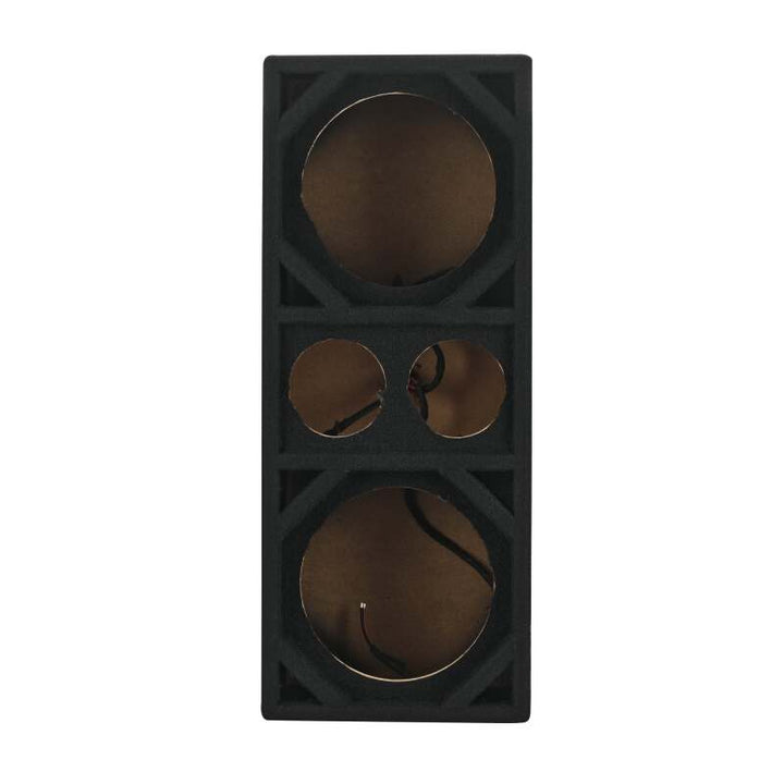 DS18 Ported Enclosure w/ 2x 8in Mids &amp; 2x 3.6in (Not Included)- Black Carpet