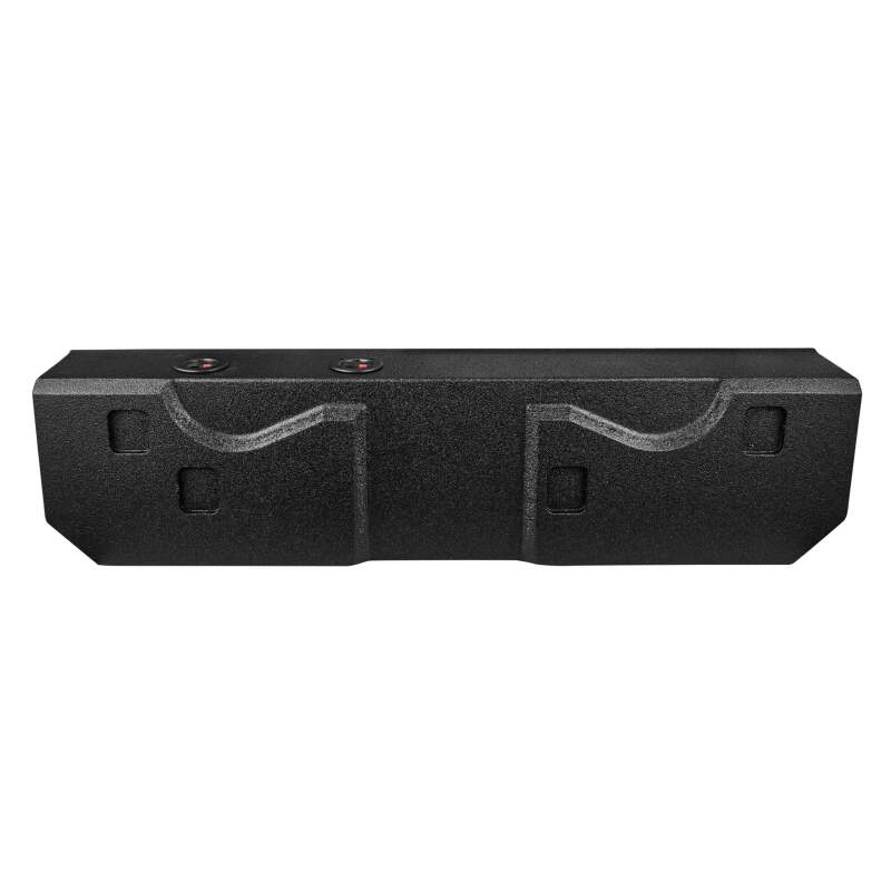 DS18 2x 8in Forward Firing Underseat Ported Box Subwoofer Enclosure -Black Spray Liner Paint Finish